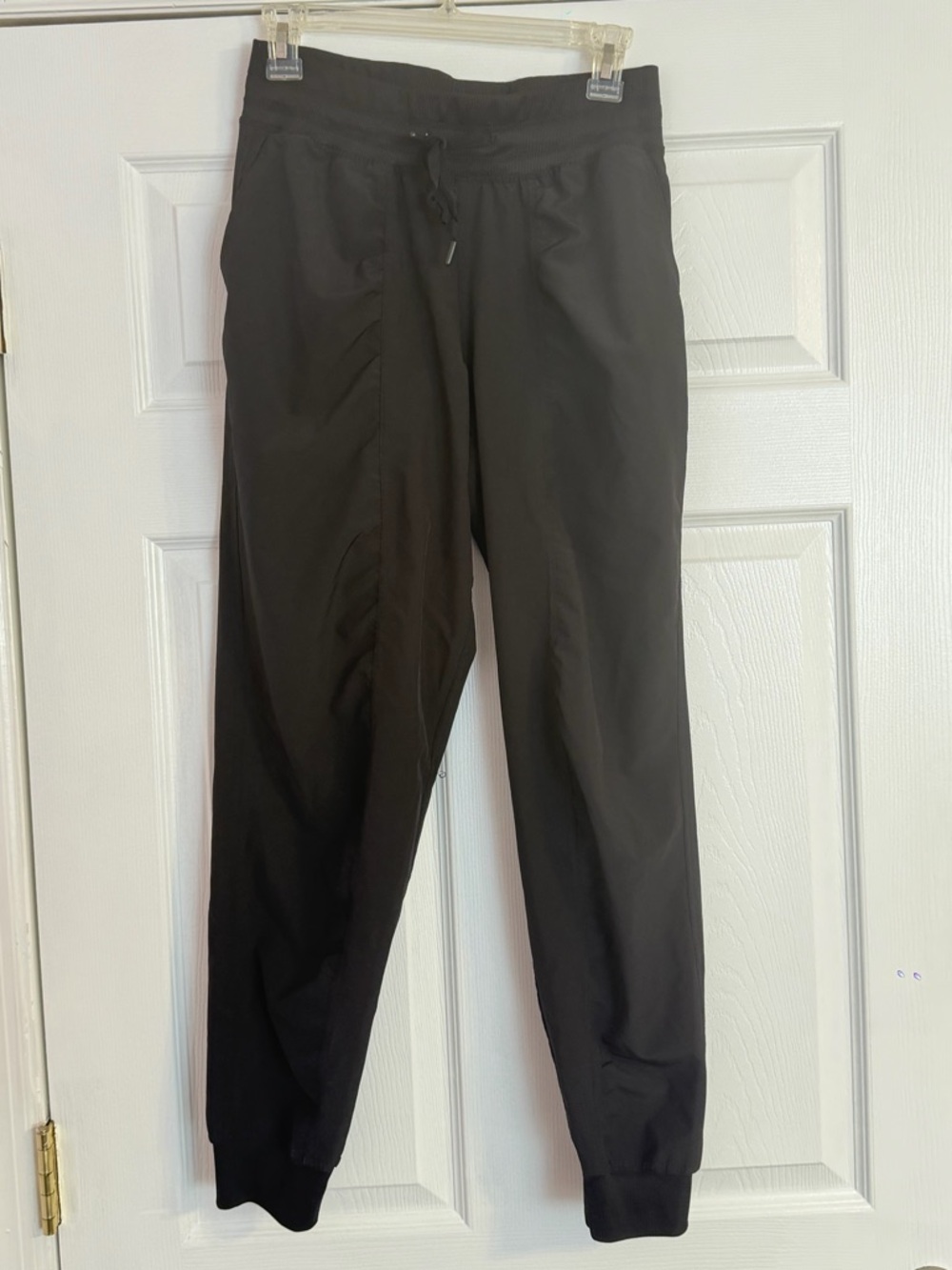 Women's Black Drawstring Track Joggers